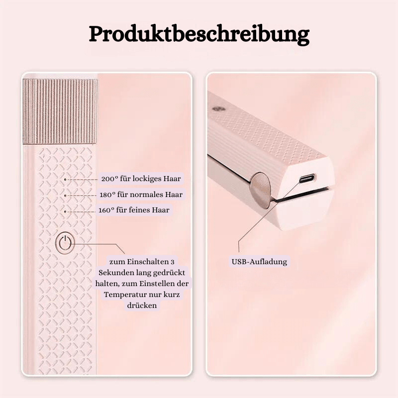 myhomenow.ch Elektronik Kabelloses mini Haarglätteisen USB