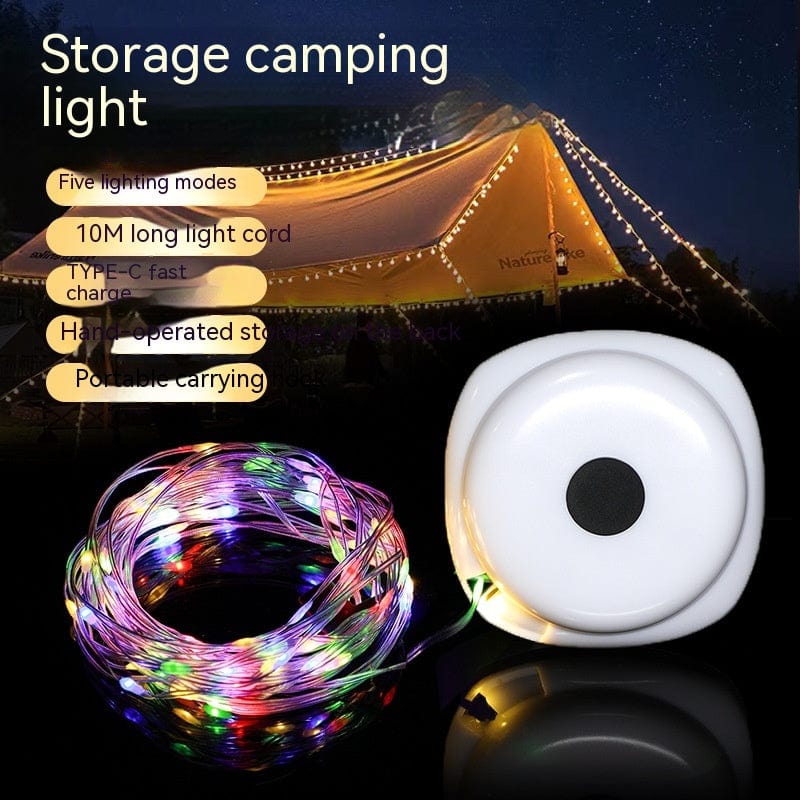 myhomenow.ch Elektronik LED Christmas Festival Charging Outdoor Camping Tent Canopy String