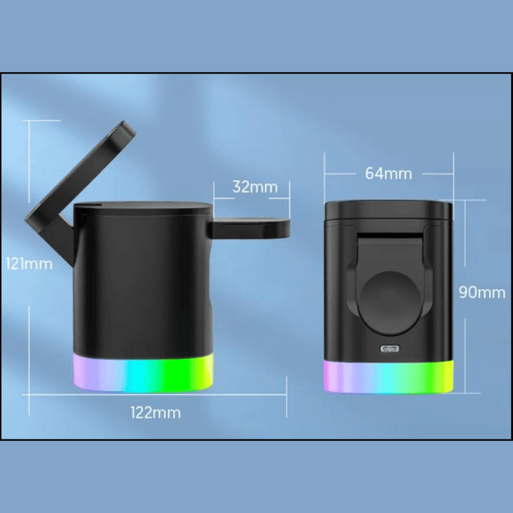 myhomenow.ch Elektronik 3 in 1 Magnetisches drahtloses Aufladegerät