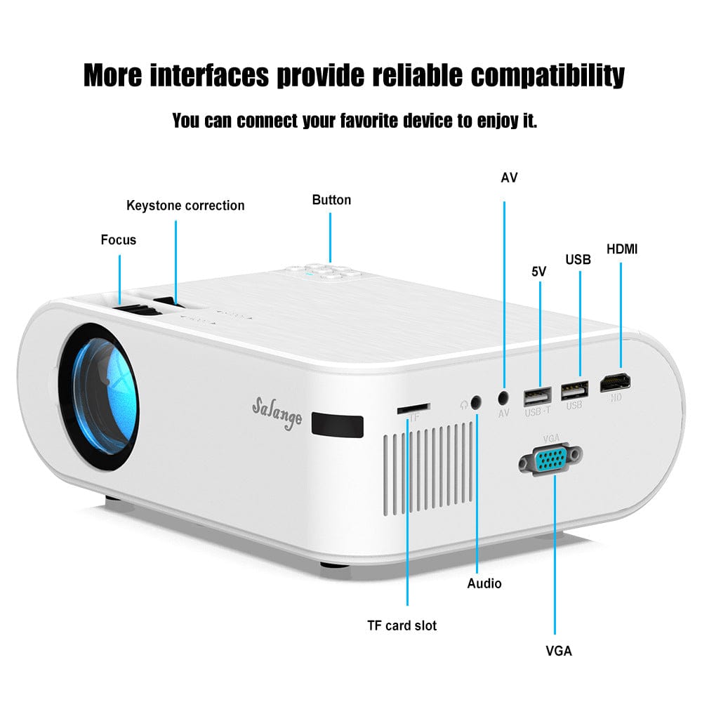 myhomenow.ch Elektronik 720p Portable Smart Projector P62 Supports Home Office HD Projector