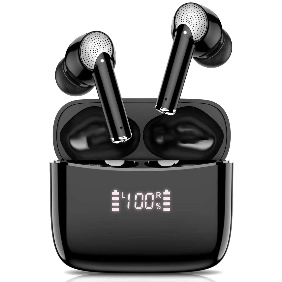 myhomenow.ch Elektronik J8PRO black Touch Control Bluetooth Mini Earphones for Sports Music Stereo Digital Display in-ear Wireless Earbuds