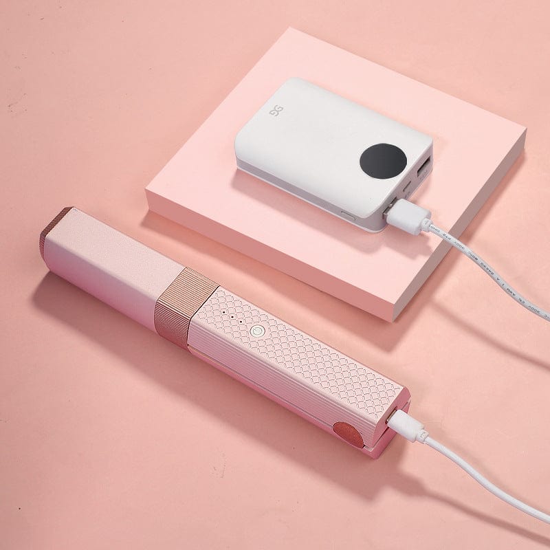 myhomenow.ch Elektronik Pink / USB / 1 Kabelloses mini Haarglätteisen USB