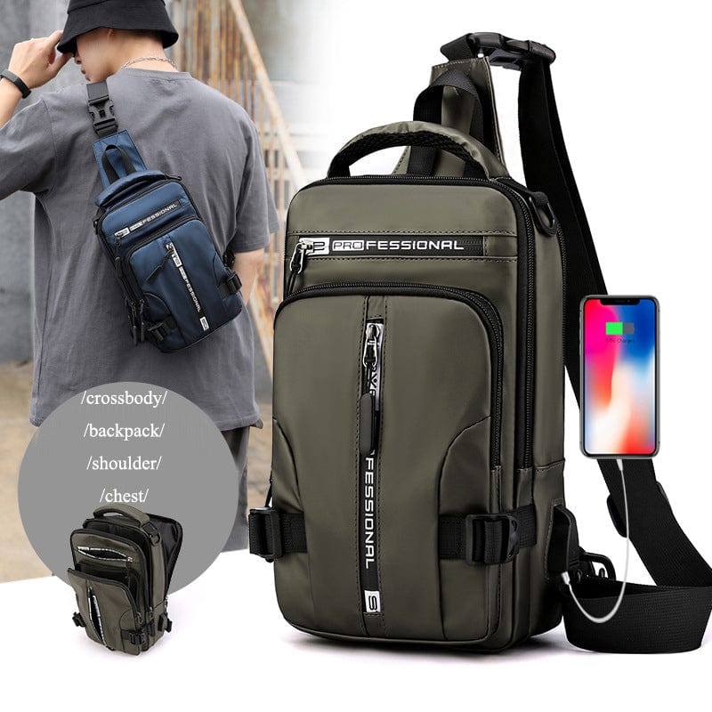 myhomenow.ch Für Ihn Crossbody Bags Men Multifunctional Backpack Shoulder Chest Bags