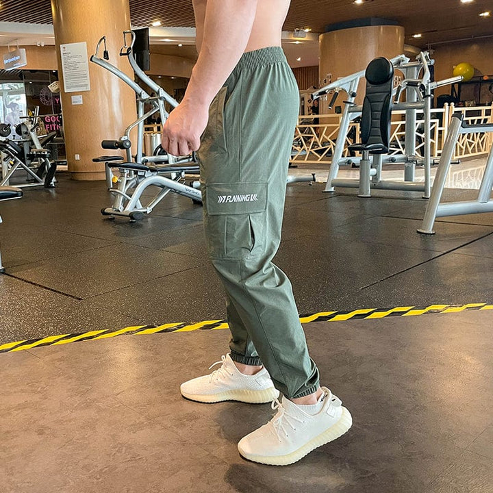 myhomenow.ch Für Ihn Army Green / 2XL Slim Fit Fitness Training Pants For Men