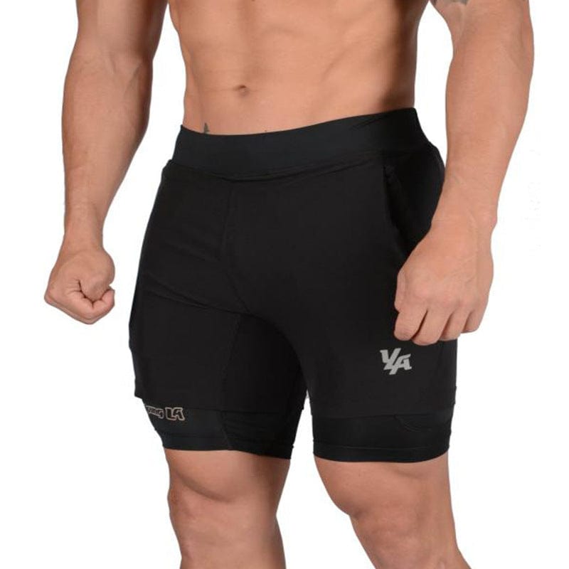 myhomenow.ch Für Ihn Black / 2XL New Running Shorts Summer Men's Gym Fitness Bodybuilding Training Quick-drying Shorts Men's Jogging Running Sports 2-in-1 Shorts