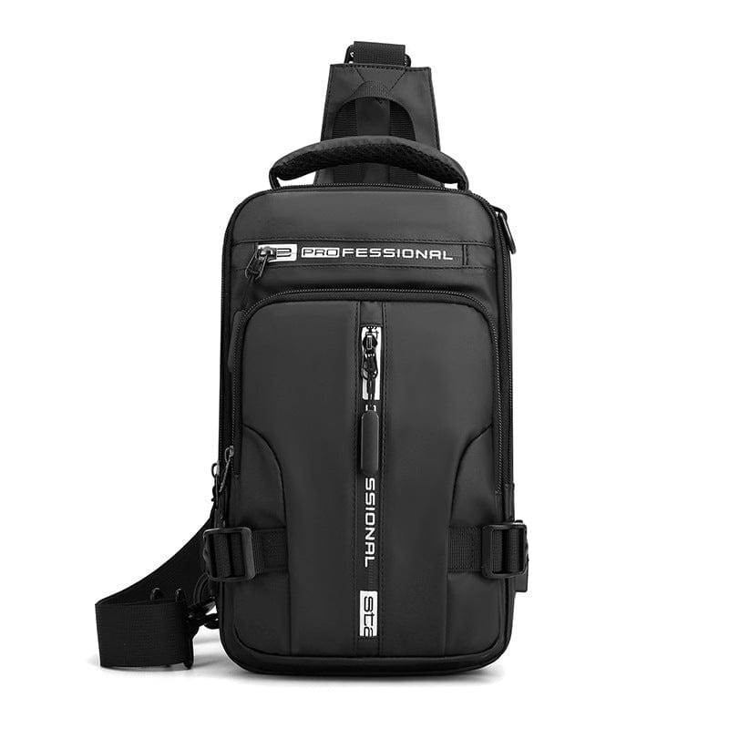 myhomenow.ch Für Ihn Black Crossbody Bags Men Multifunctional Backpack Shoulder Chest Bags