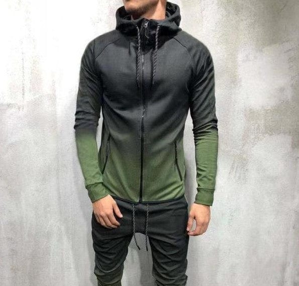 myhomenow.ch Für Ihn Green / 2XL Men Spring Autumn Cotton Casual Hoodie Coat