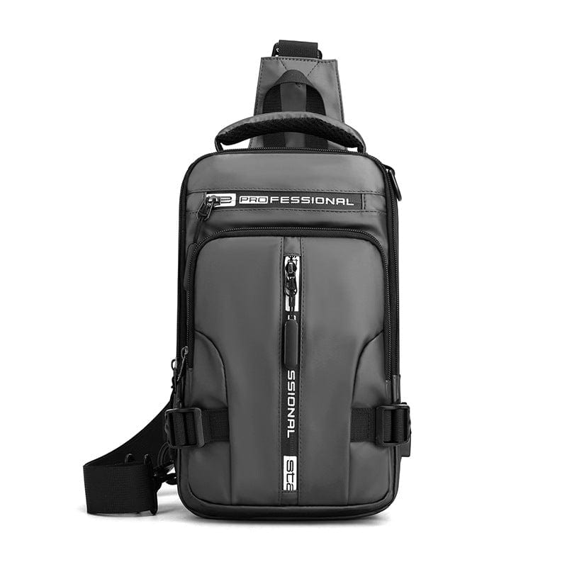 myhomenow.ch Für Ihn Grey Crossbody Bags Men Multifunctional Backpack Shoulder Chest Bags