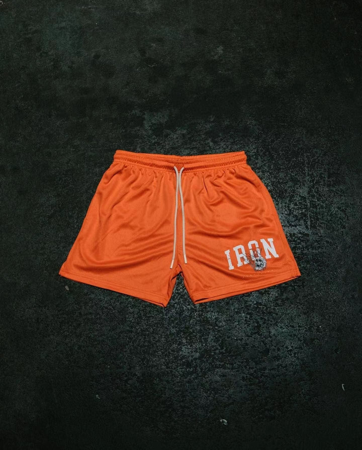 myhomenow.ch Für Ihn Orange / L Summer American Sports And Fitness Shorts Men