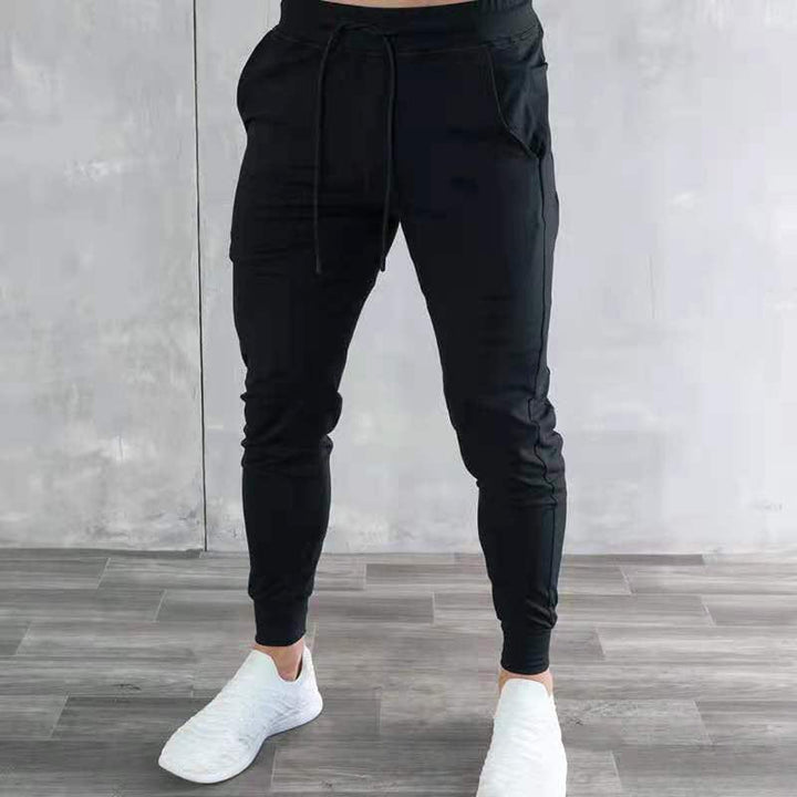 myhomenow.ch Für Ihn Schwarz / L Slim Fit Fitness Hosen