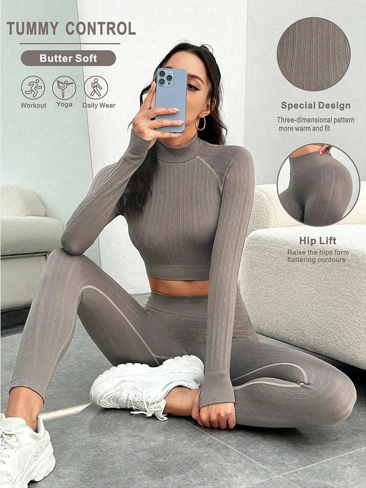 myhomenow.ch Für Sie Seamless Quick-drying Women's Fitness Exercise Butt-lift Underwear Yoga Suit