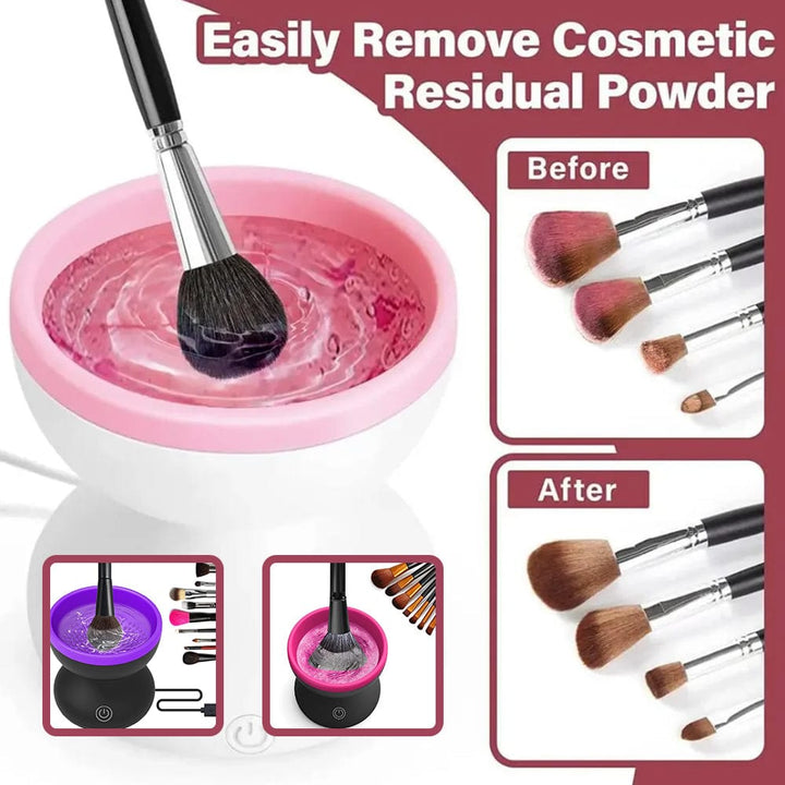 myhomenow.ch Für Sie Electric Makeup Brush Cleaner Machine Portable Automatic USB Cosmetic Brush Cleaner Tools For All Size Beauty Makeup Brushes Set