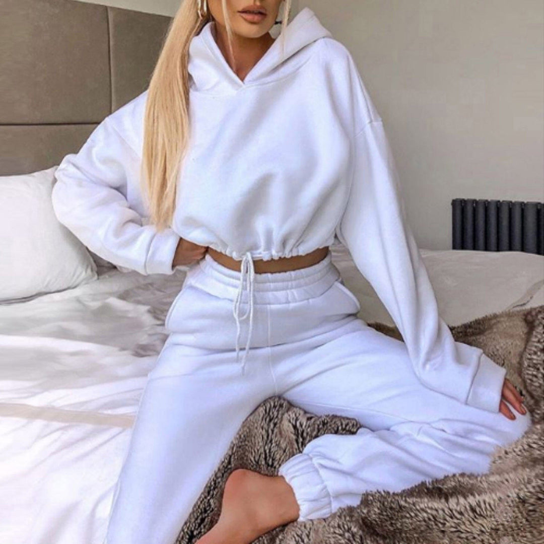 myhomenow.ch Für Sie Big White / L Jogging Suits For Women 2 Piece Sweatsuits Tracksuits Sexy Long Sleeve HoodieCasual Fitness Sportswear