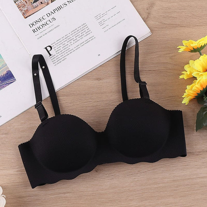 myhomenow.ch Für Sie Black / 32 Bra Strapless One-piece Seamless Shumei Student Underwear