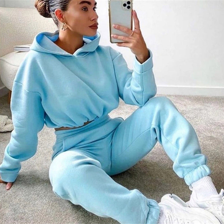 myhomenow.ch Für Sie Blue / L Jogging Suits For Women 2 Piece Sweatsuits Tracksuits Sexy Long Sleeve HoodieCasual Fitness Sportswear