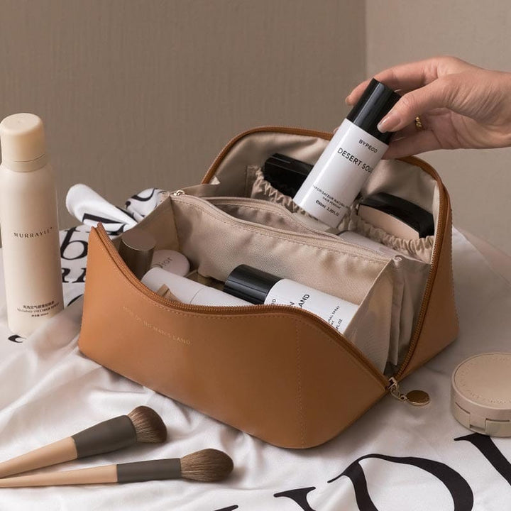 myhomenow.ch Für Sie Brown Travel Cosmetic Bag Large Capacity Multifunction Travel Cosmetic Bag Women Toiletries Organizer Female Storage Make Up Case Tool
