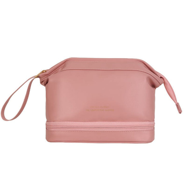 myhomenow.ch Für Sie Double layer pink Travel Cosmetic Bag Large Capacity Multifunction Travel Cosmetic Bag Women Toiletries Organizer Female Storage Make Up Case Tool