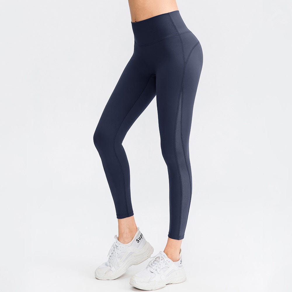 myhomenow.ch Für Sie Dunkelblau / XL Po Lifting Workout Leggings