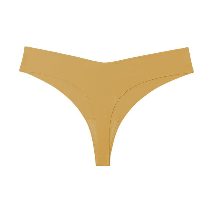 myhomenow.ch Für Sie Goose Yellow / L Seamless Ice Silk European And American Sports Fitness Underwear For Women