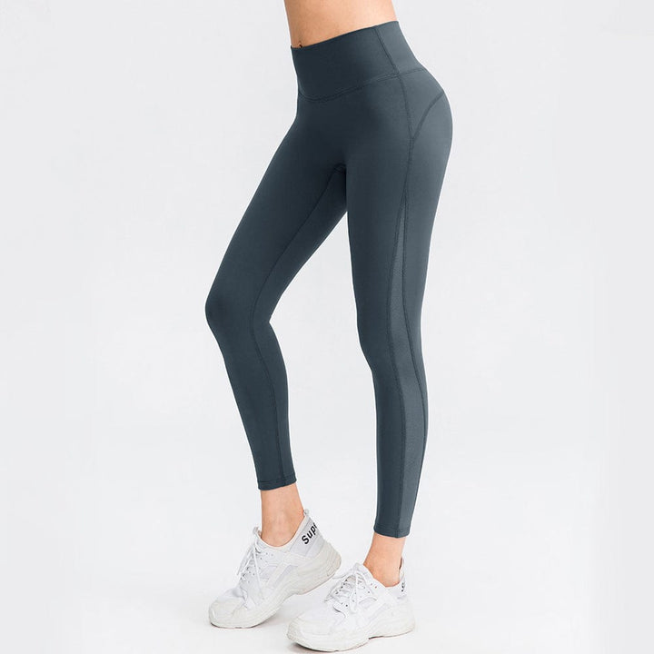 myhomenow.ch Für Sie Grau-Blau / XL Po Lifting Workout Leggings