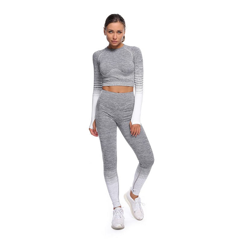 myhomenow.ch Für Sie Grayset / L Seamless knitted yoga wear