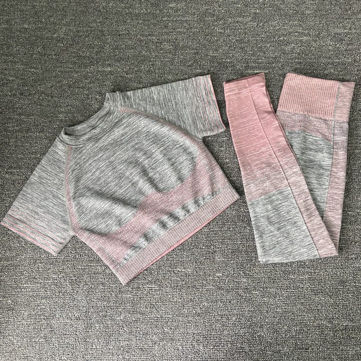 myhomenow.ch Für Sie Pink / L Seamless knitted yoga wear