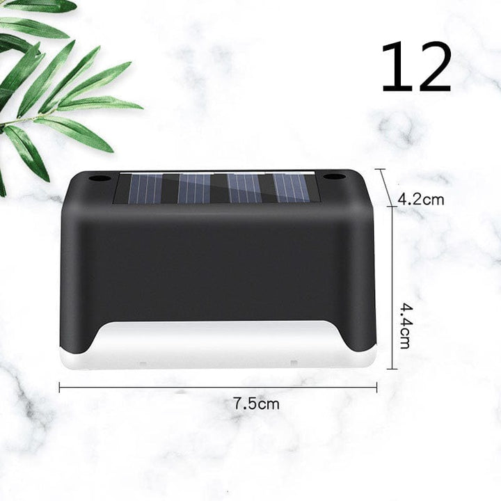 myhomenow.ch Garten New Upgrade Waterproof LED Solar Fence Lamp Solar Deck Lights Solar Step Light Outdoor For Patio Stairs Garden Pathway Step Yard