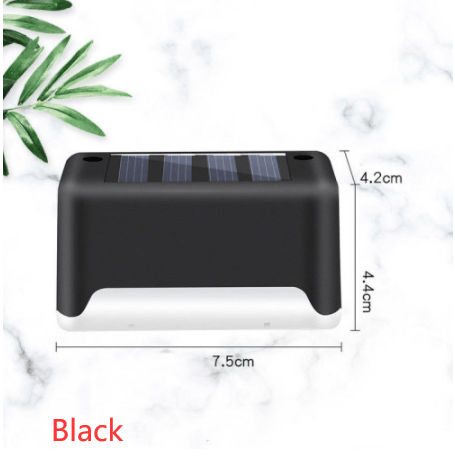 myhomenow.ch Garten Black / 1 New Upgrade Waterproof LED Solar Fence Lamp Solar Deck Lights Solar Step Light Outdoor For Patio Stairs Garden Pathway Step Yard