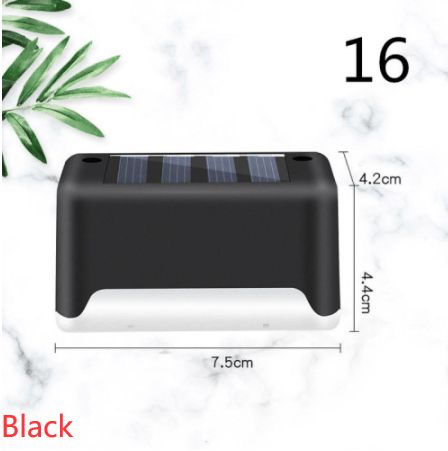 myhomenow.ch Garten Black / 16 New Upgrade Waterproof LED Solar Fence Lamp Solar Deck Lights Solar Step Light Outdoor For Patio Stairs Garden Pathway Step Yard