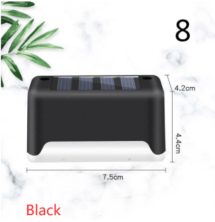 myhomenow.ch Garten Black / 8 New Upgrade Waterproof LED Solar Fence Lamp Solar Deck Lights Solar Step Light Outdoor For Patio Stairs Garden Pathway Step Yard