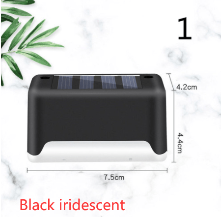 myhomenow.ch Garten Black iridescent / 1 New Upgrade Waterproof LED Solar Fence Lamp Solar Deck Lights Solar Step Light Outdoor For Patio Stairs Garden Pathway Step Yard