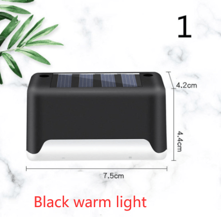 myhomenow.ch Garten Black warm light / 1 New Upgrade Waterproof LED Solar Fence Lamp Solar Deck Lights Solar Step Light Outdoor For Patio Stairs Garden Pathway Step Yard