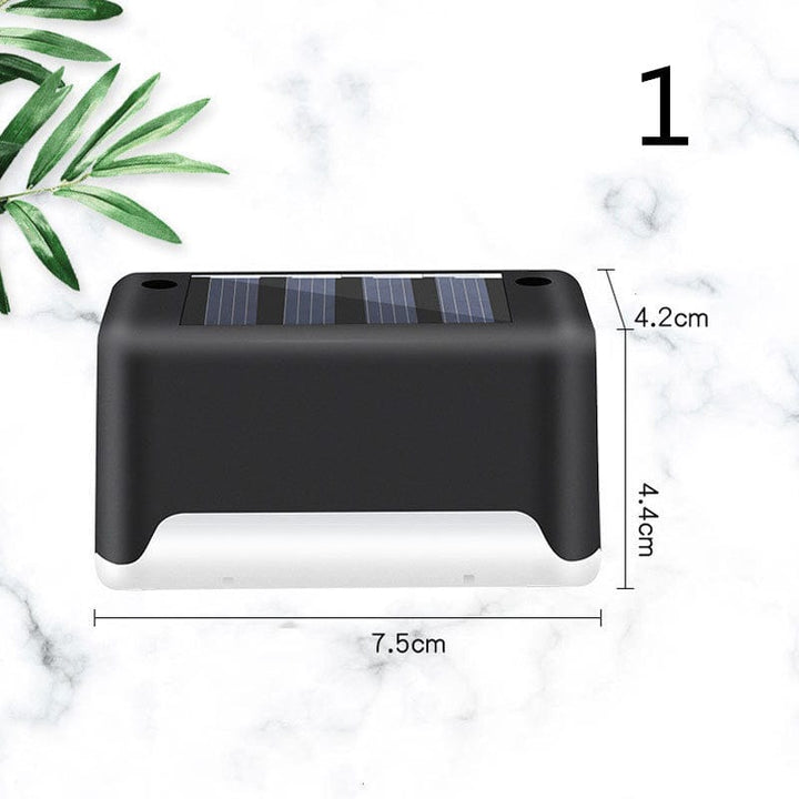 myhomenow.ch Garten Black white light / 1 New Upgrade Waterproof LED Solar Fence Lamp Solar Deck Lights Solar Step Light Outdoor For Patio Stairs Garden Pathway Step Yard