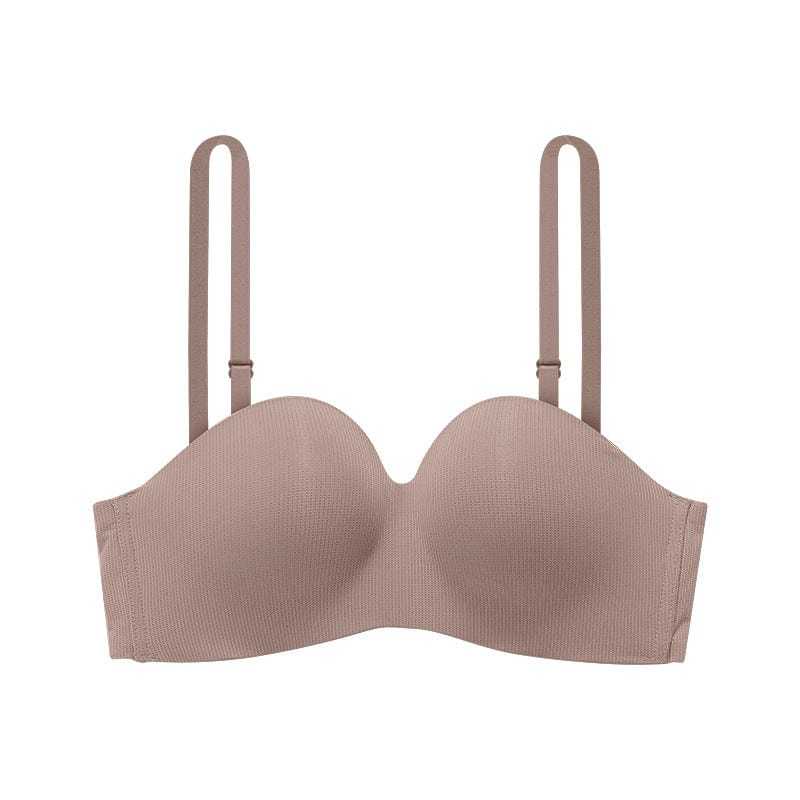 myhomenow.ch Garten Milk coffee color / L Summer Thin Seamless One Piece Bra Strapless Underwear