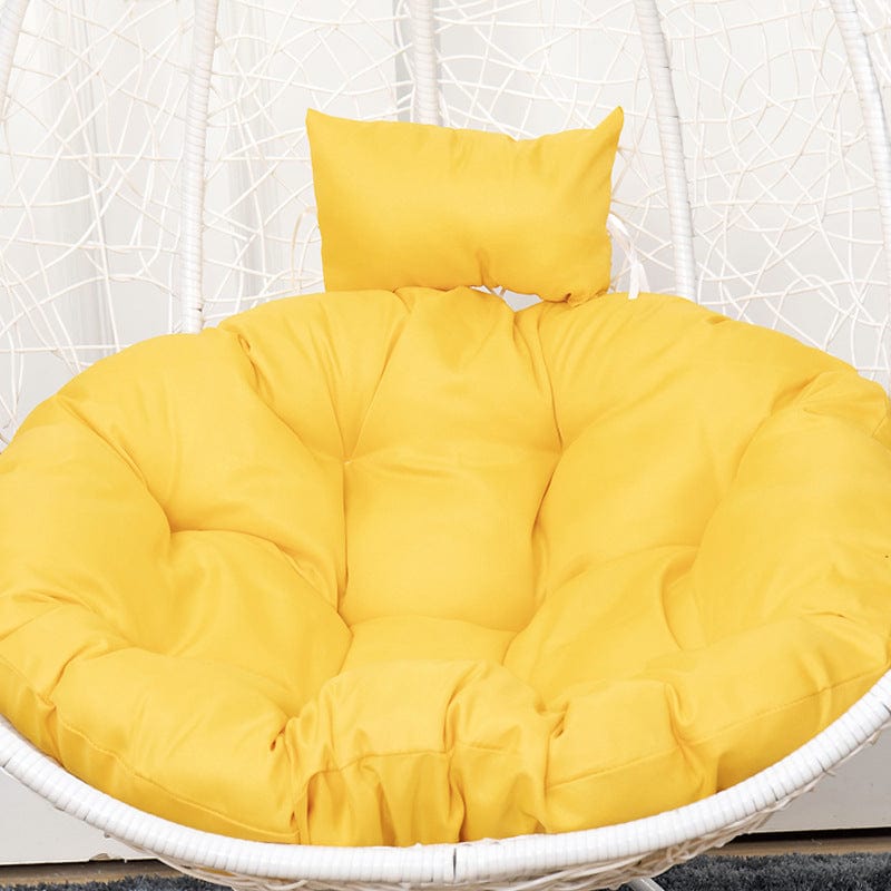 myhomenow.ch Garten Yellow / Containing cotton large Balcony Hanging Basket Wicker Chair Cushion