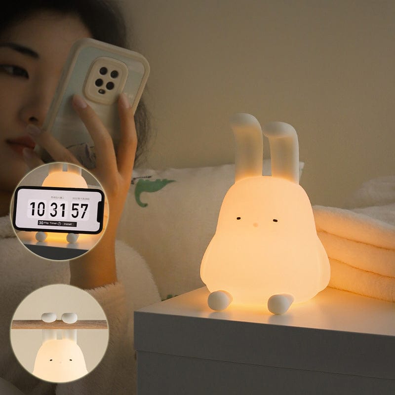 myhomenow.ch Haushalt 114mmx132mmx180.5mm / USB Cute Rabbit Mood Light Dimmable Led Soft Night Light For Baby Girlfriend Gift Children's Night Lights Kids Room Decor Led Lights