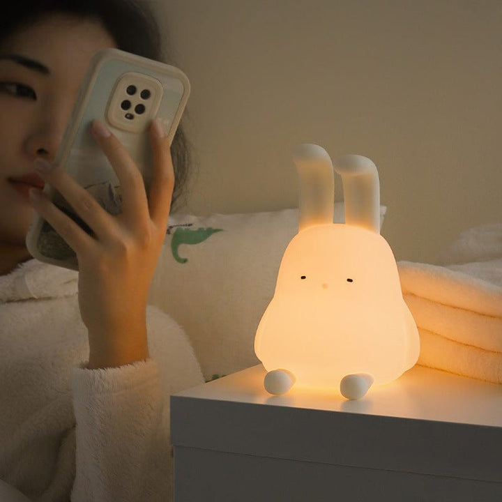 myhomenow.ch Haushalt 114mmx132mmx180.5mm / USB Cute Rabbit Mood Light Dimmable Led Soft Night Light For Baby Girlfriend Gift Children's Night Lights Kids Room Decor Led Lights