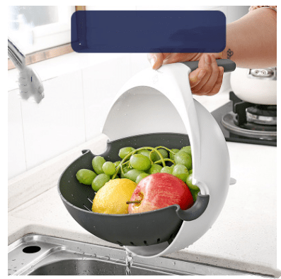 myhomenow.ch Haushalt 1style Doppel Drain Korb Schüssel Waschen Küche Sieb