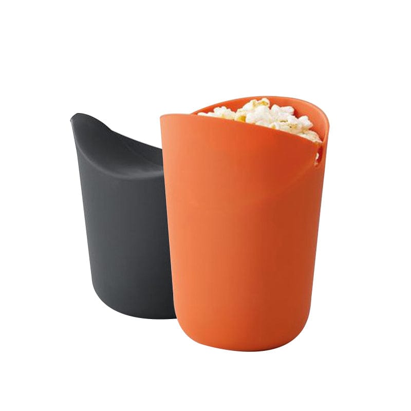 myhomenow.ch Haushalt Creative Silicone Popcorn Bucket Food Grade Round Snack Storage  Bucket