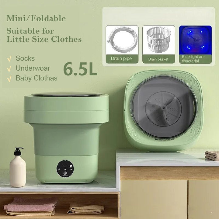 myhomenow.ch Haushalt Mini Foldable Washing Machine Portable Mini Socks Underwear Panties Washing Machine Big Capacity 3 Models With Spinning Dry Gadgets