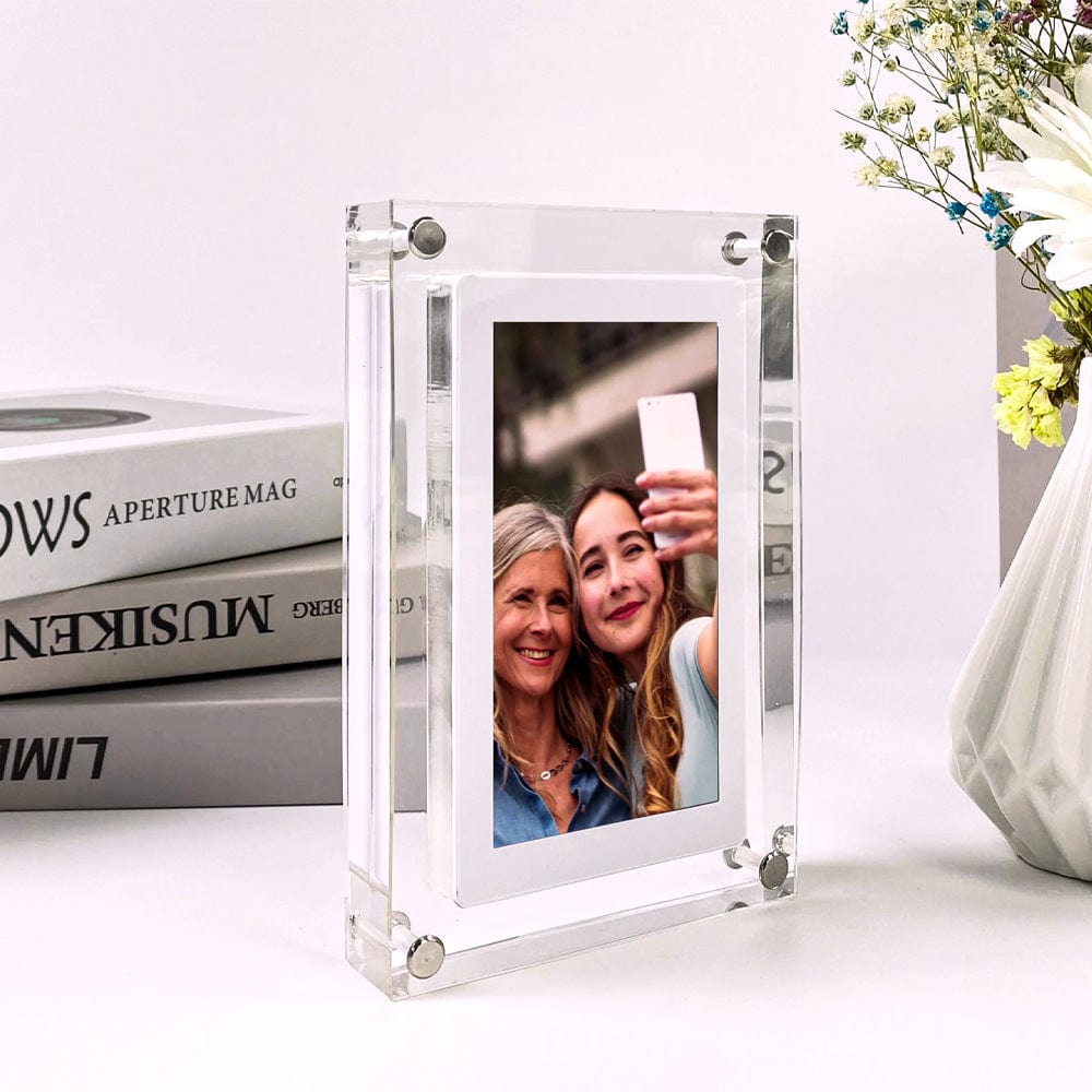 myhomenow.ch Haushalt Digital Picture Frame Acrylic Video Player Digital Photo Frame Vertical Display With 1GB And Battery Type C Video Frame Gift For Loved