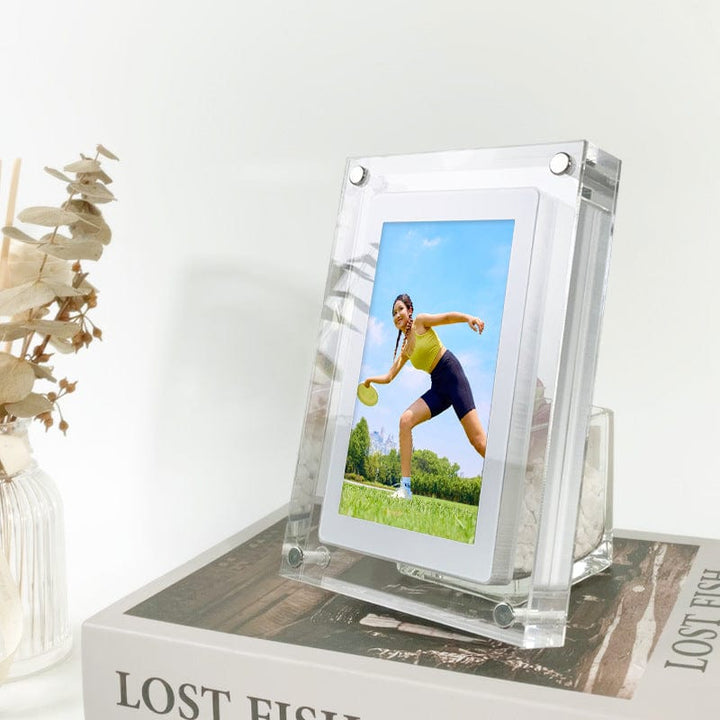 myhomenow.ch Haushalt Digital Picture Frame Acrylic Video Player Digital Photo Frame Vertical Display With 1GB And Battery Type C Video Frame Gift For Loved