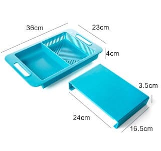 myhomenow.ch Haushalt Multifunction Kitchen Chopping Blocks Sinks Drain Basket Cutting Board Vegetable Meat Tools Kitchen Accessories Chopping Board