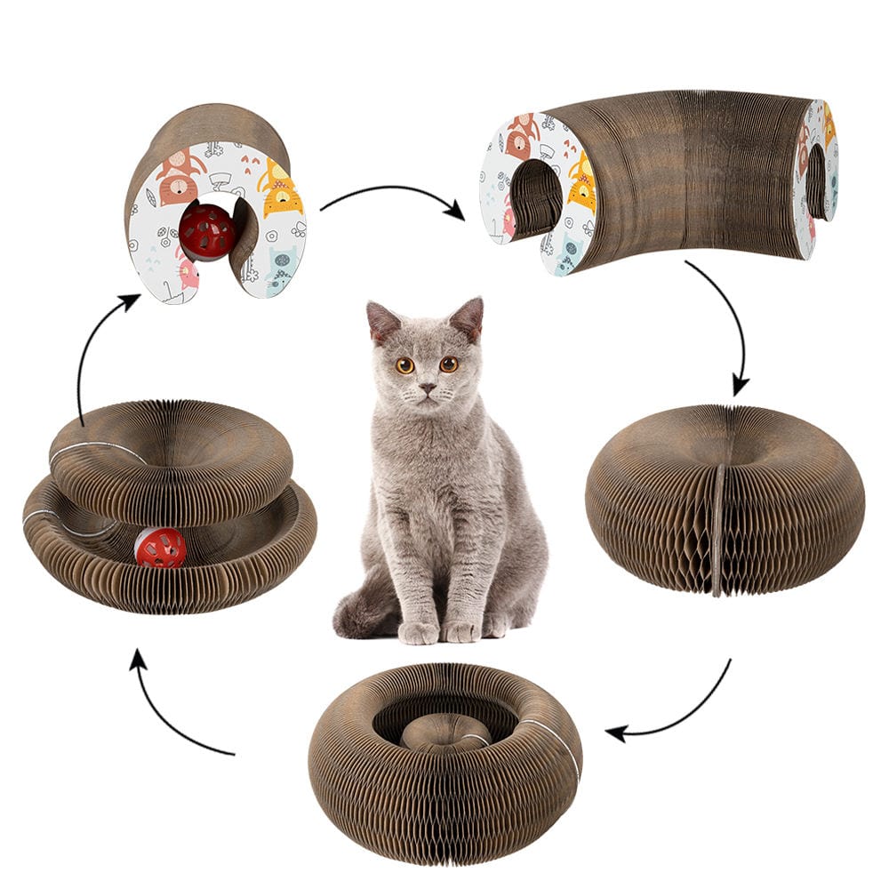 myhomenow.ch Haushalt As picture Hersteller Großhandel Verformbaren Interaktive Well Faltbare Katze Scratcher Karton