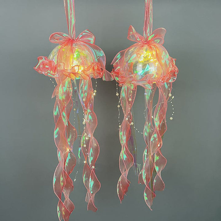 myhomenow.ch Haushalt Begonia red Jellyfish Lamp DIY Material Package Aerial Pendant