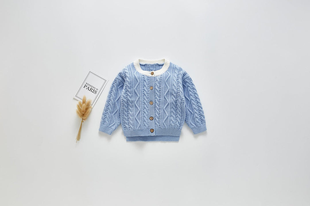 myhomenow.ch Haushalt Blau / 100cm Langarm-Baby-Pullover