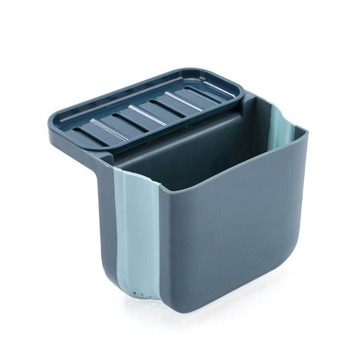 myhomenow.ch Haushalt Blue Saugnapf Sink Drain Korb Faltbare Waschbecken Hängen Küche Abfall Mülleimer