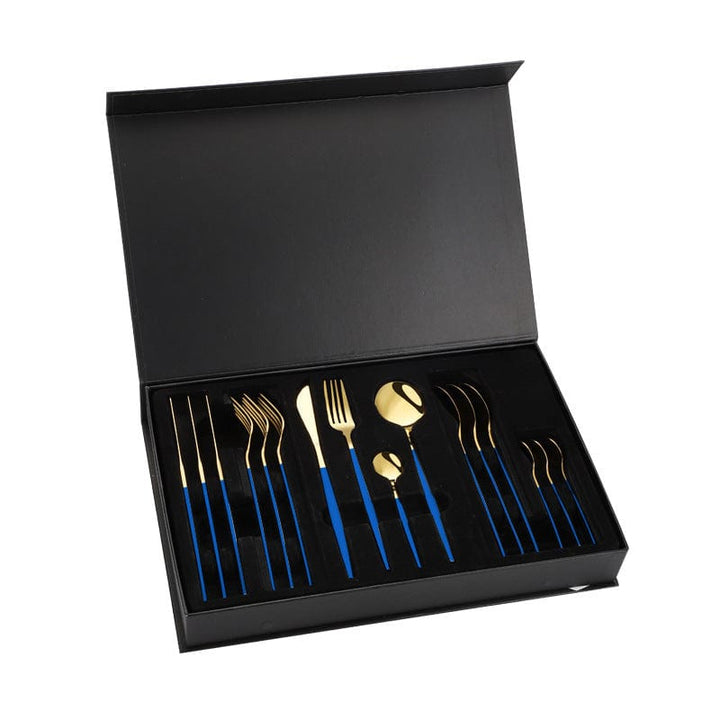 myhomenow.ch Haushalt Blue gold Stainless Steel Portuguese Tableware Steak Knife