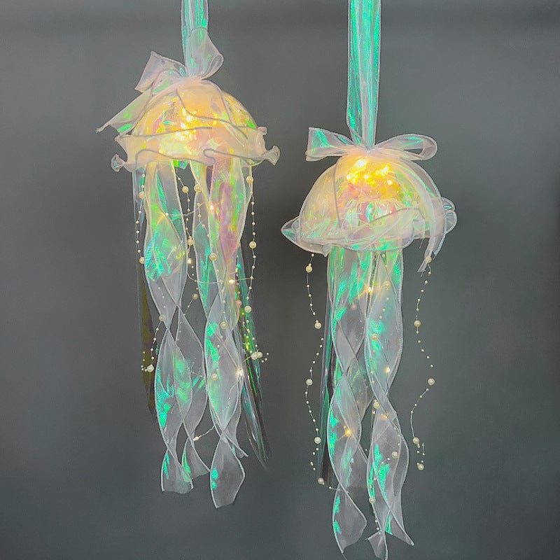 myhomenow.ch Haushalt Fantasy Silver Jellyfish Lamp DIY Material Package Aerial Pendant