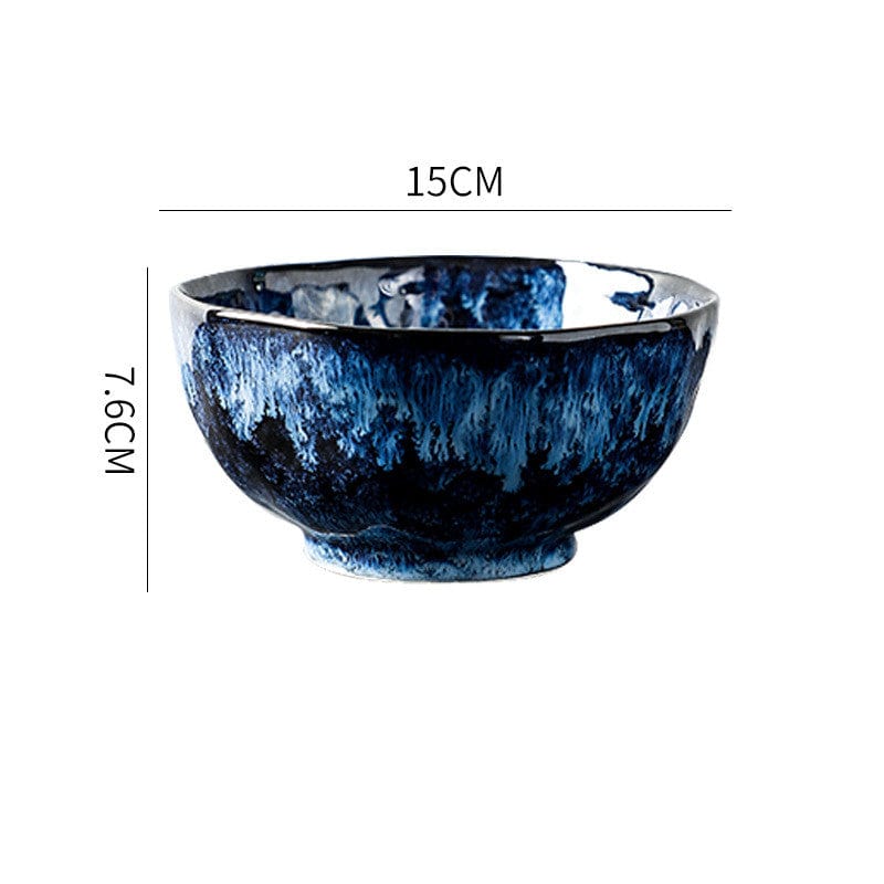 myhomenow.ch Haushalt Noodle bowl Blue Enchantress Tableware Set High-End Restaurant Plate Hotel Tableware